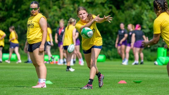 Northampton Saints and Loughborough Lightning Community residential camps at Stowe School.