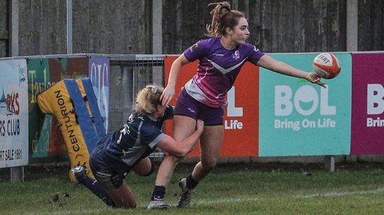 Bo Westcombe-Evans of Loughborough Lightning against Sale Sharks.