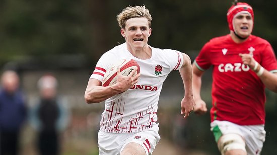 Northampton Saints’ Archie McParland representing England Under-18s