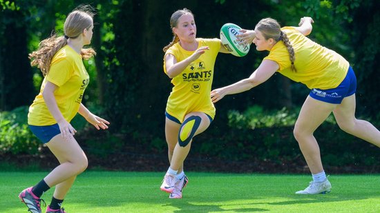 Northampton Saints and Loughborough Lightning Community residential camps at Stowe School.