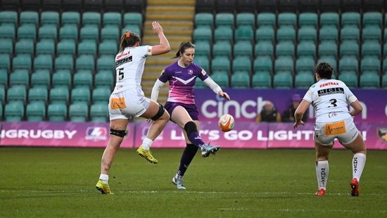 Emily Scarratt of Loughborough Lightning against Exeter Chiefs.