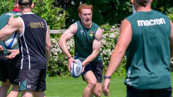 Northampton Saints’ George Hendy during the 2024/25 season.