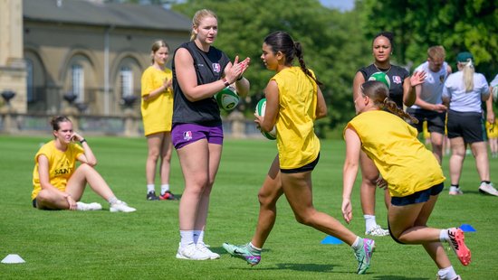 Northampton Saints and Loughborough Lightning Community residential camps at Stowe School.