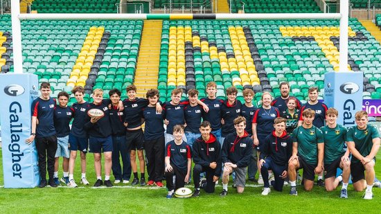 The LDP group visited Saints at cinch Stadium at Franklin’s Gardens