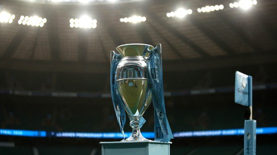 The Premiership Rugby trophy