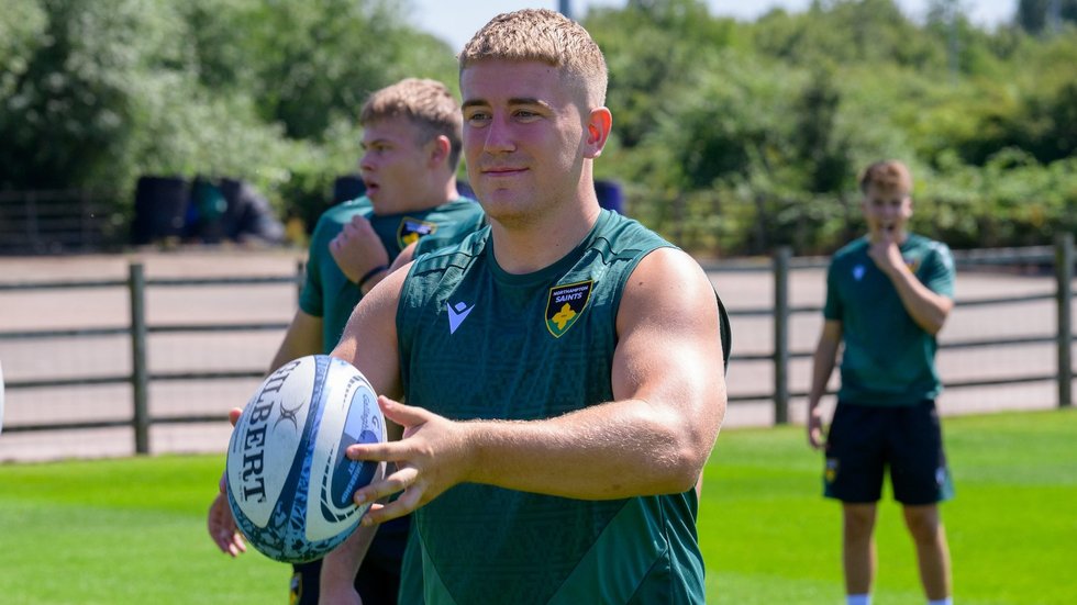 Northampton Saints’ Nathan Langdon during the 2024/25 season.