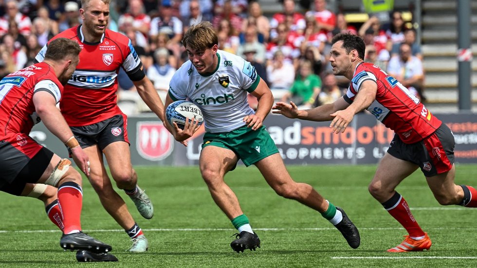 Northampton Saints’ Henry Lumley during the 2024/25 season.