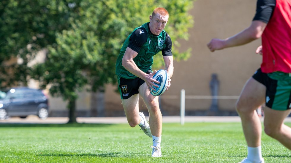 Northampton Saints' George Hendy during the 2021/22 season.