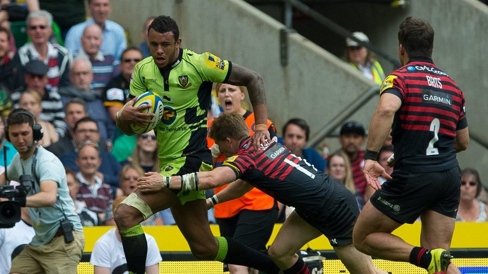 Northampton Saints' Courtney Lawes during the 2013/14 season