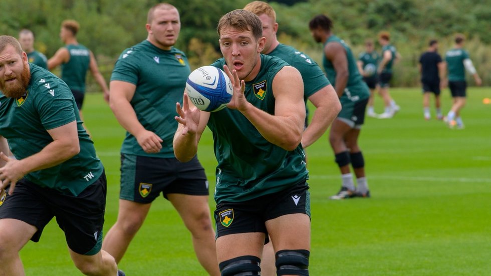 Northampton Saints’ Tom Lockett during the 2024/25 season.