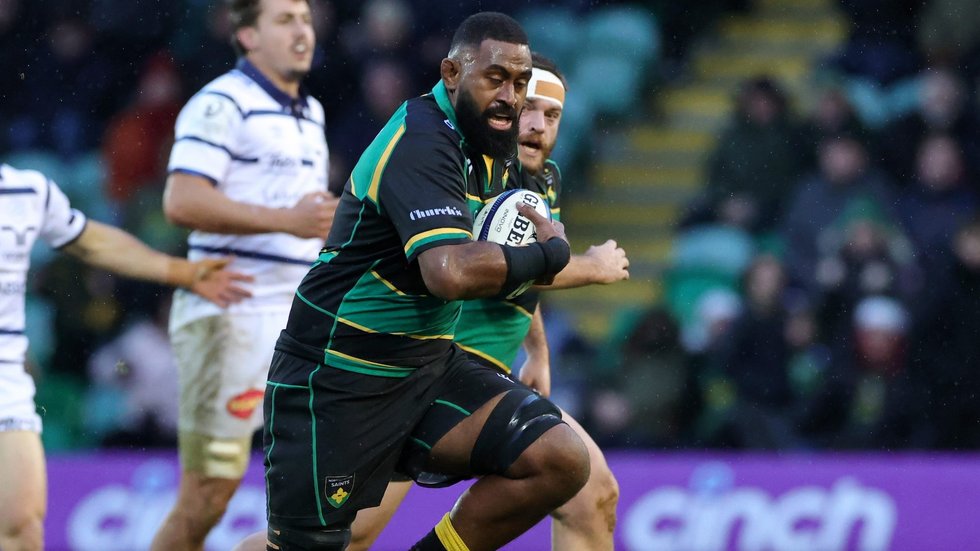 Northampton Saints’ Temo Mayanavanua during the 2024/25 season.