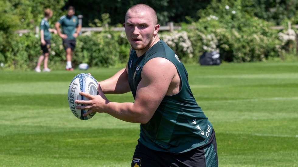 Northampton Saints’ Ollie Scola during the 2024/25 season.