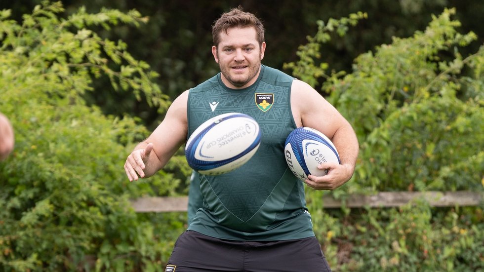 Northampton Saints‘ Elliot Millar Mills during the 2024/25 season.