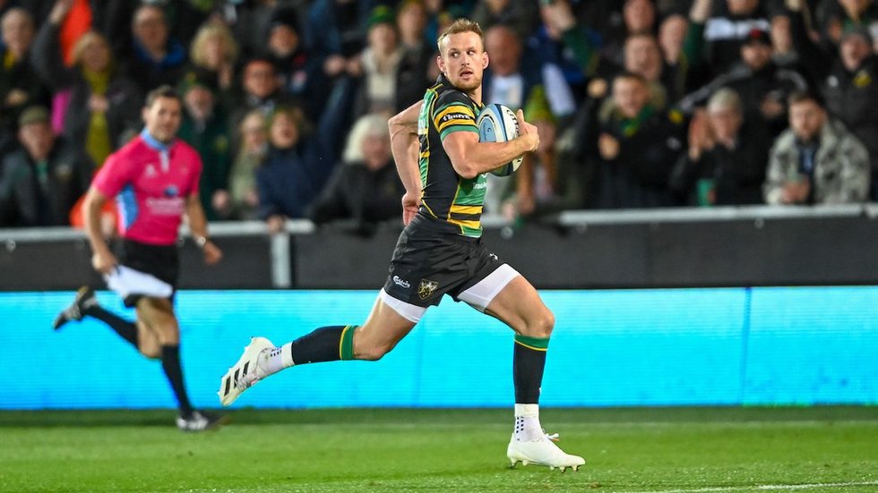 Northampton Saints' Rory Hutchinson during the 2021/22 season.