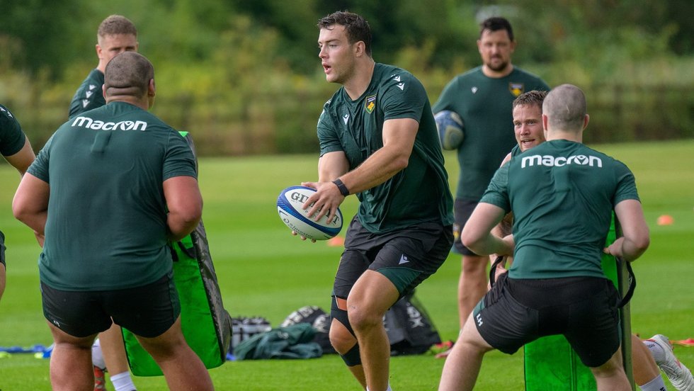 Northampton Saints’ Callum Hunter-Hill during the 2024/25 season.