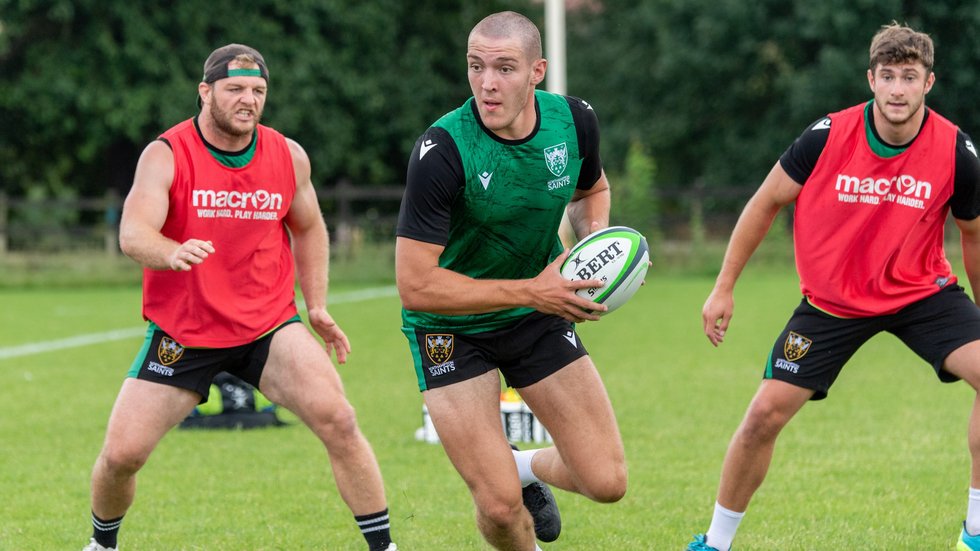 Northampton Saints' Tom Lockett during the 2021/22 season.