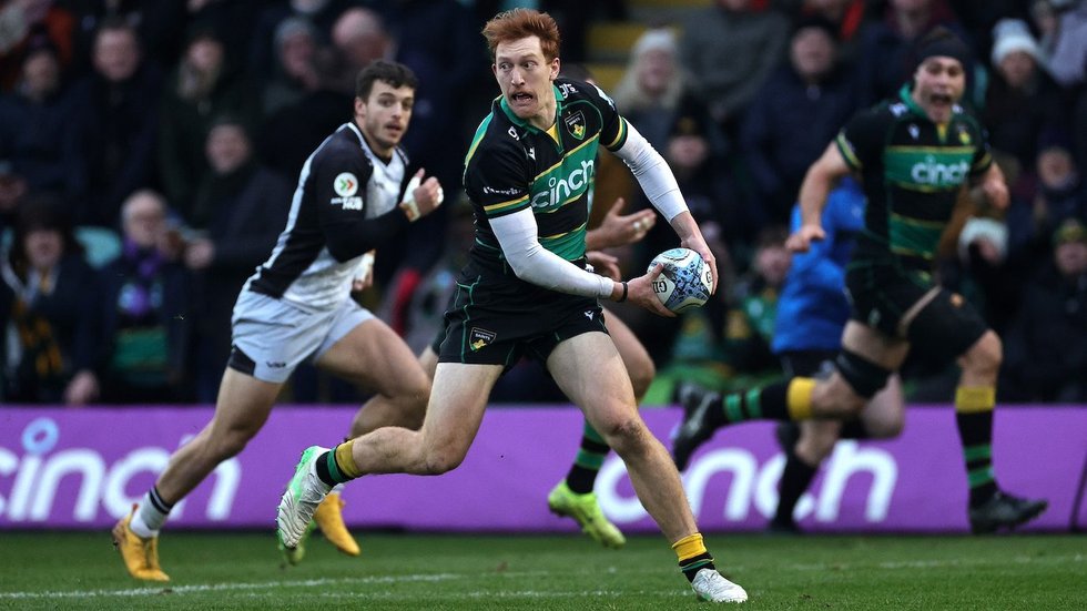 Northampton Saints’ George Hendy during the 2024/25 season.