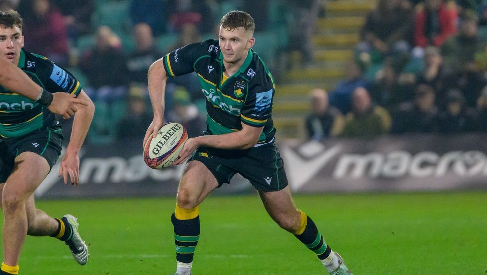 Northampton Saints’ George Makepeace-Cubitt during the 2024/25 season.