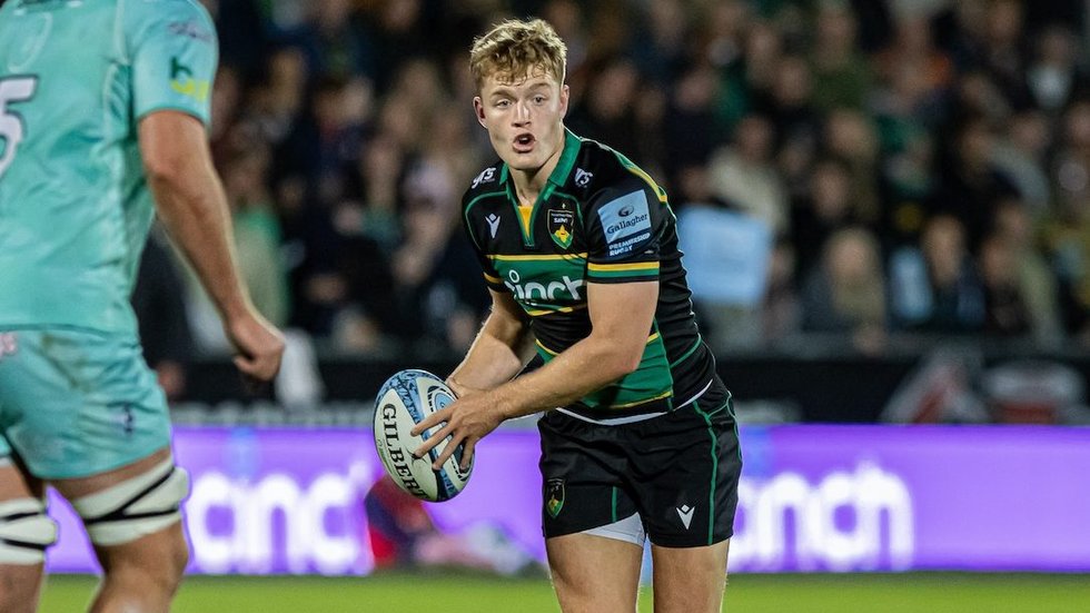 Northampton Saints’ Fin Smith during the 2024/25 season.