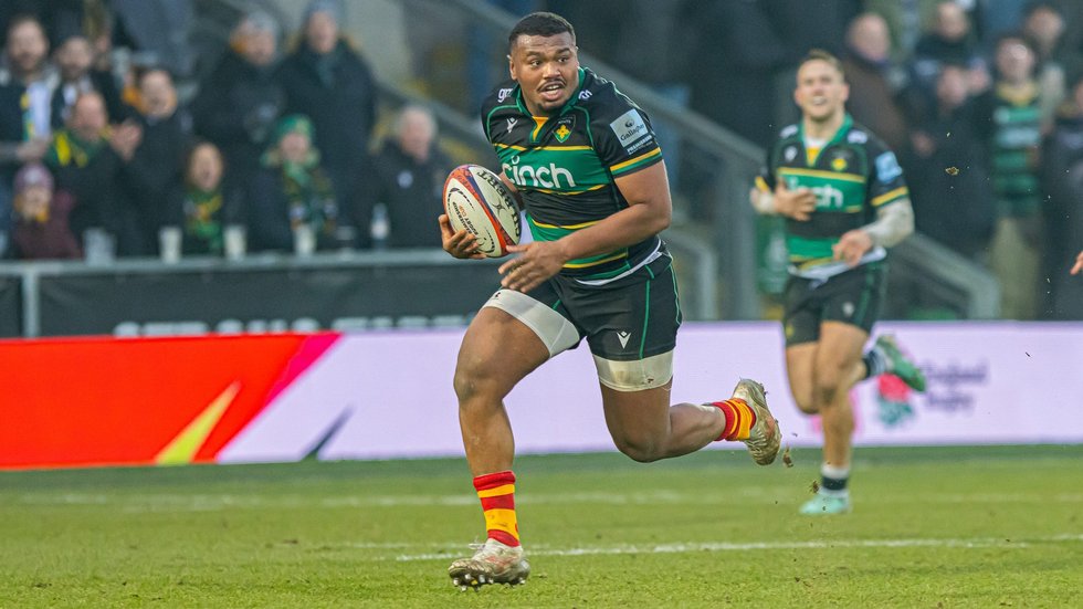 Northampton Saints’ Tarek Haffar during the 2024/25 season.