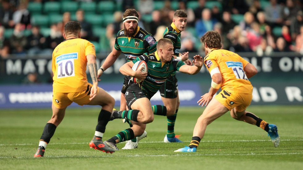 Northampton Saints' Ollie Sleightholme during the 2019/20 season