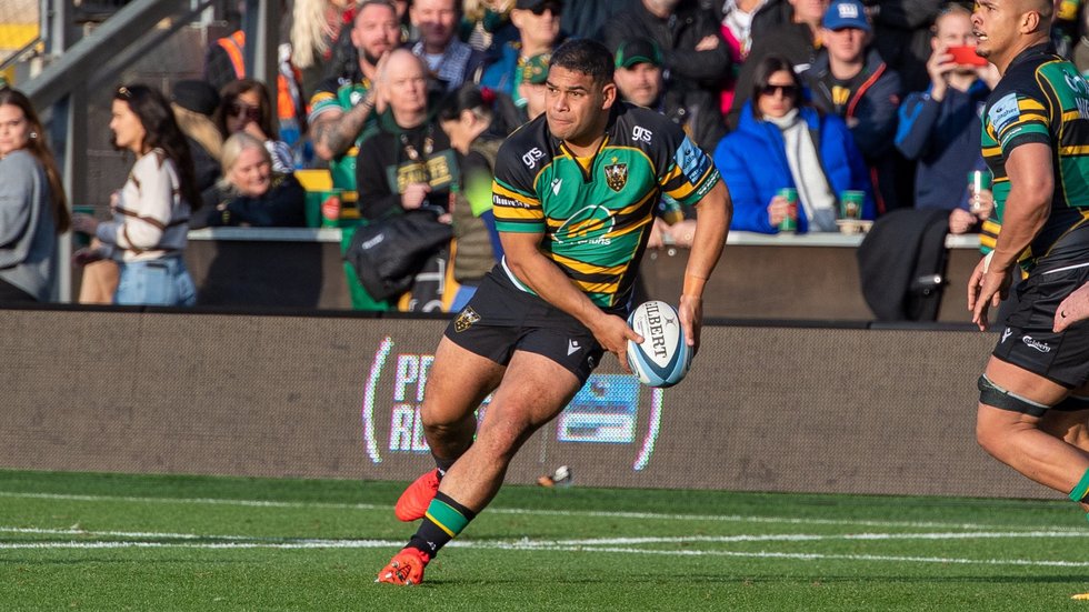 Northampton Saints' Sam Matavesi during the 2021/22 season.