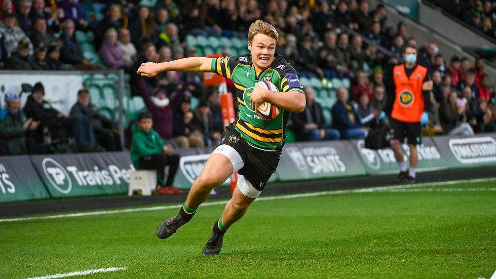 Northampton Saints' tom Litchfield during the 2021/22 season.