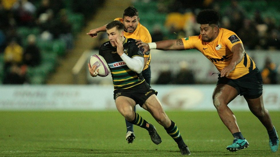 Northampton Saints' Ollie Sleightholme during the 2018/19 season