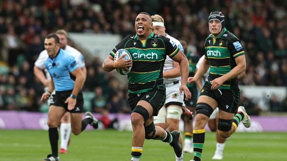 Northampton Saints’ Juarno Augustus during the 2024/25 season.