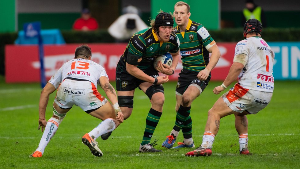 Northampton Saints' Alex Moon during the 2019/20 season