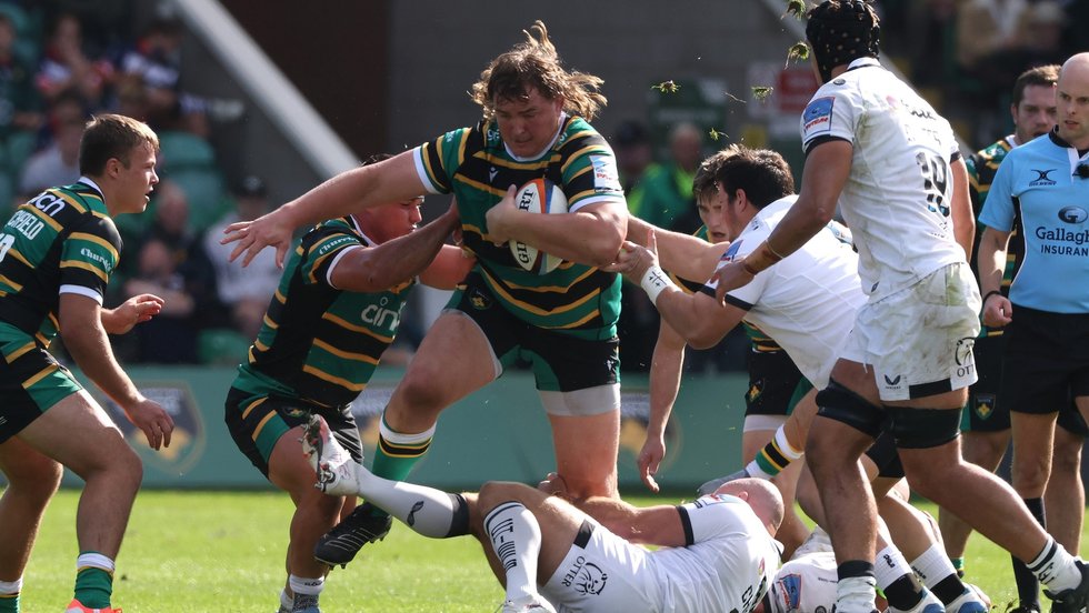 Northampton Saints’ JJ Van Der Mescht during the 2025/26 season.