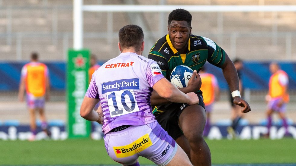 Northampton Saints' Emmanuel Iyogun during the 2019/20 season