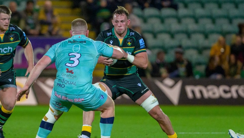 Northampton Saints‘ Fyn Brown during the 2024/25 season.