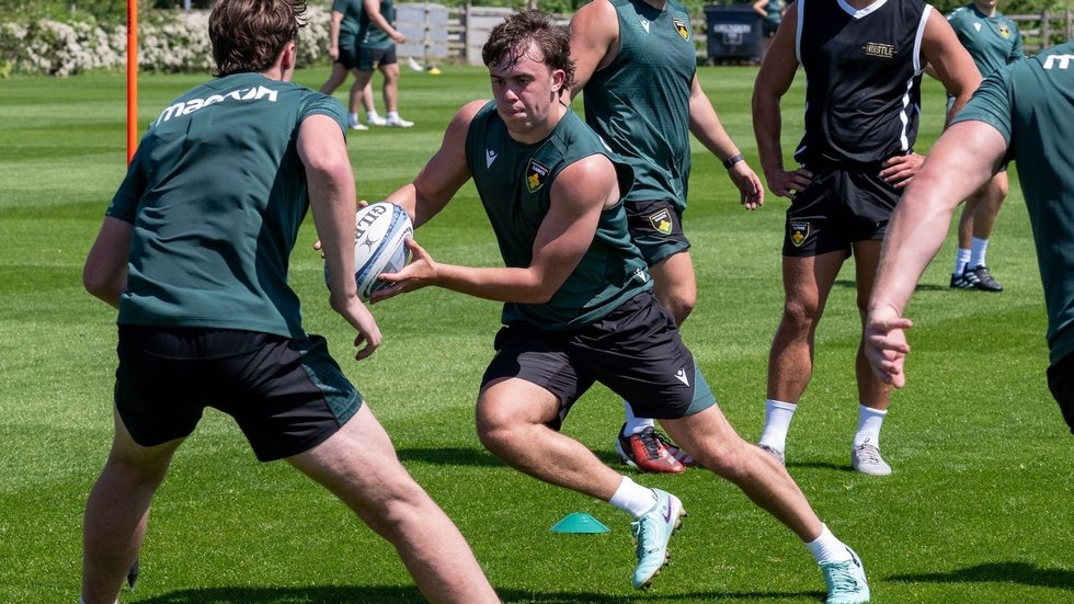 Northampton Saints’ Ewan Baker during the 2024/25 season.