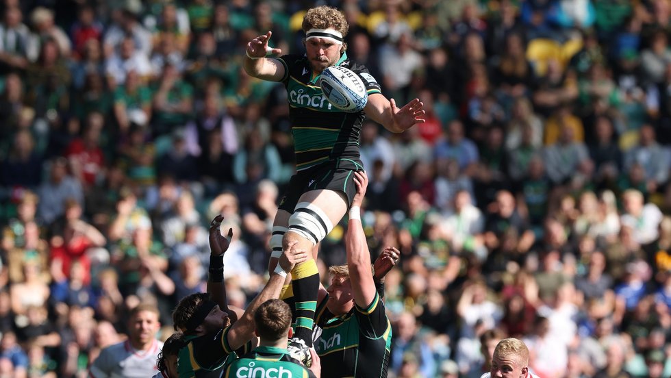 Northampton Saints’ Angus Scott-Young during the 2024/25 season