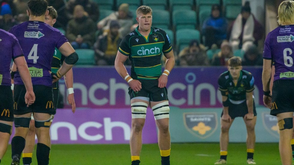 Northampton Saints’ Archie Benson during the 2024/25 season.