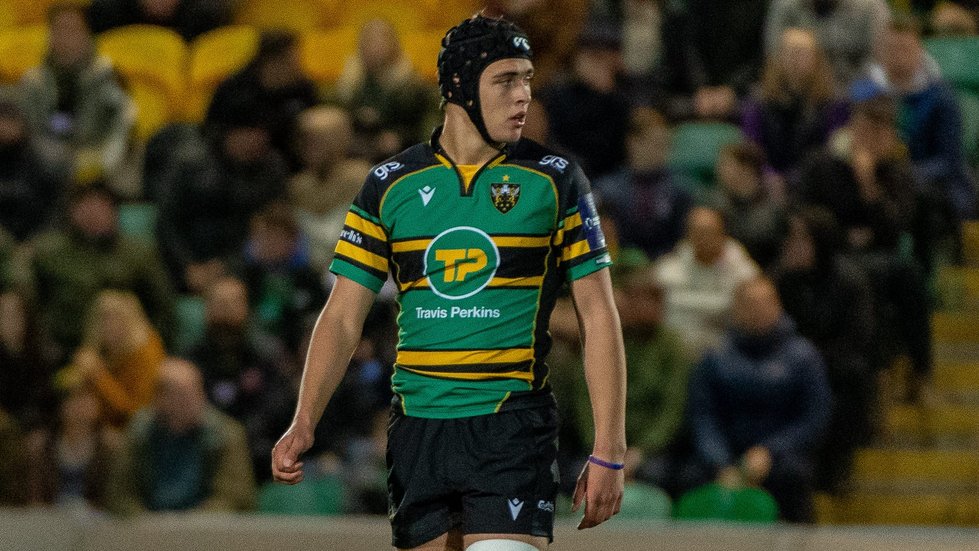 Northampton Saints' Geordie Irvine during the 2021/22 season.