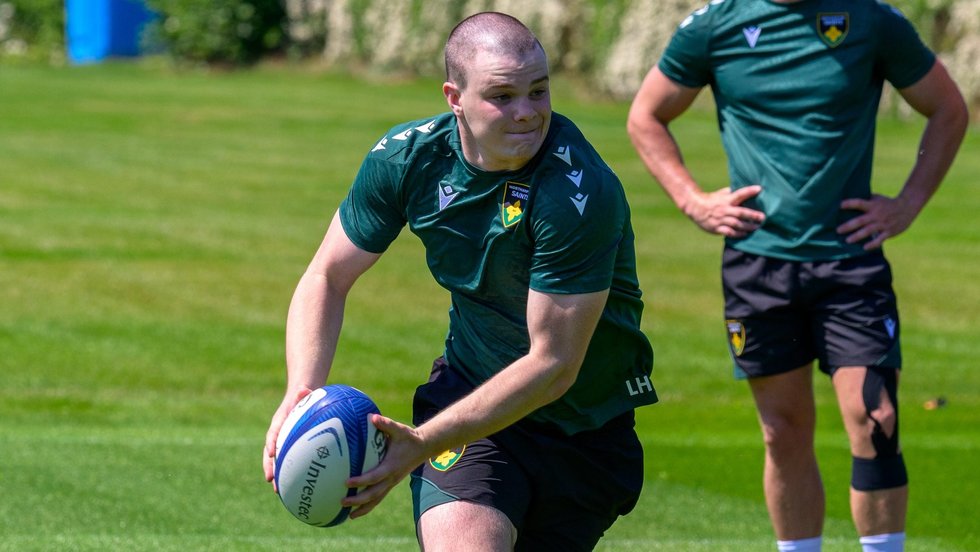 Northampton Saints’ Louis Haley during the 2024/25 season.