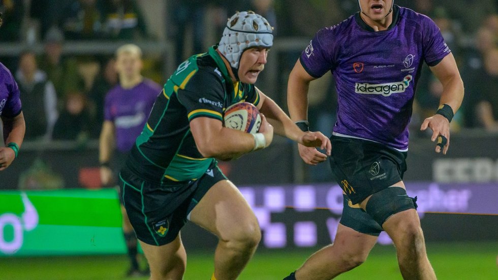 Northampton Saints’ Nathan Langdon during the 2024/25 season.