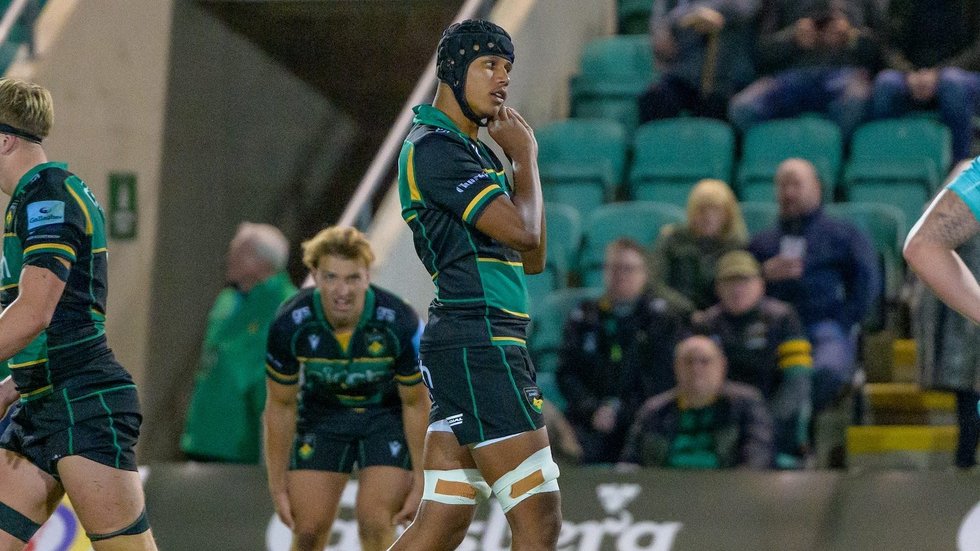 Northampton Saints’ Aiden Ainsworth-Cave during the 2024/25 season.