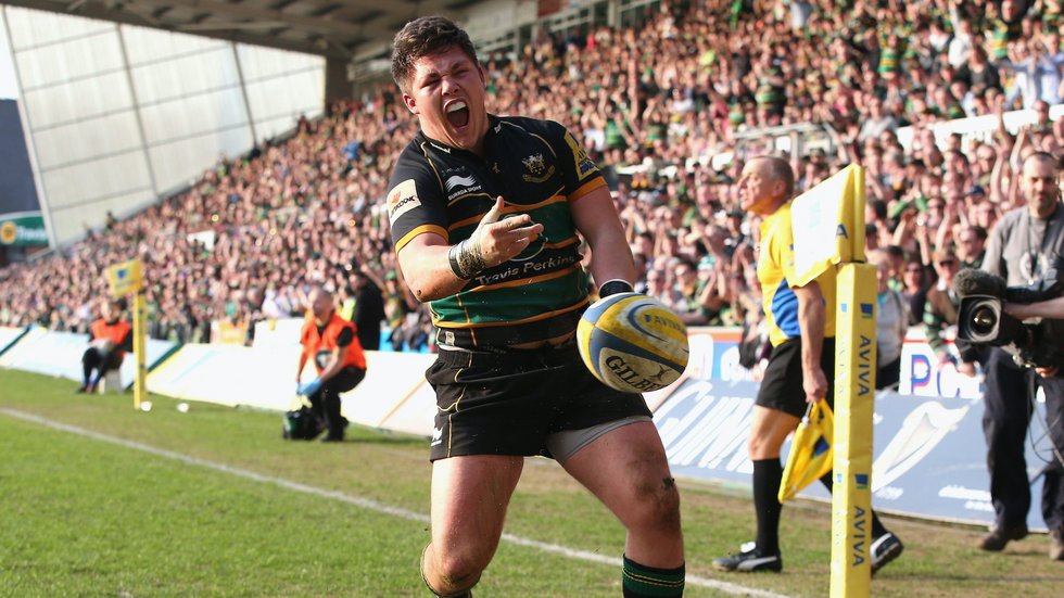 Northampton Saints’ Ethan Waller during the 2013/14 season