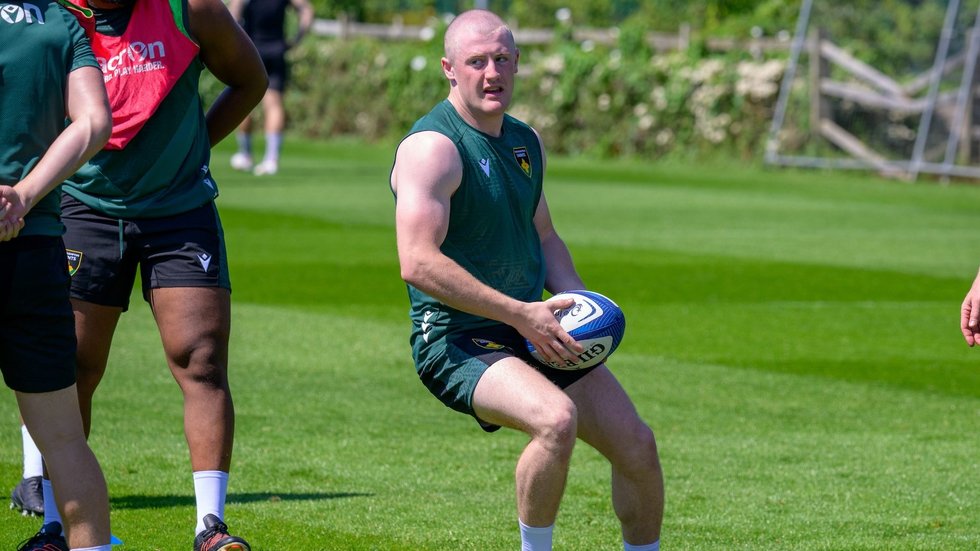 Northampton Saints’ Rafe Without during the 2024/25 season.