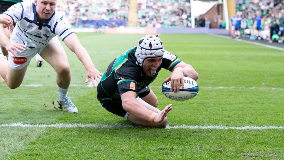 Northampton Saints’ Curtis Langdon during the 2024/25 season.