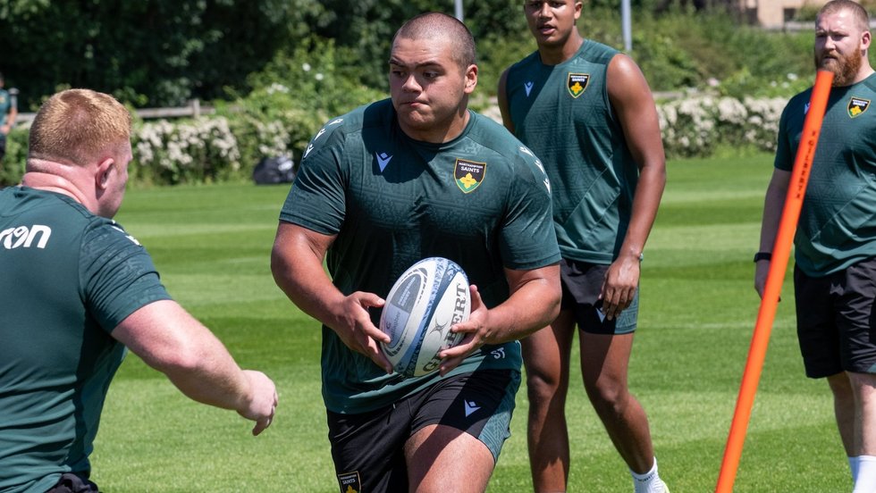 Northampton Saints’ Sonny Tonga’uiha during the 2024/25 season.