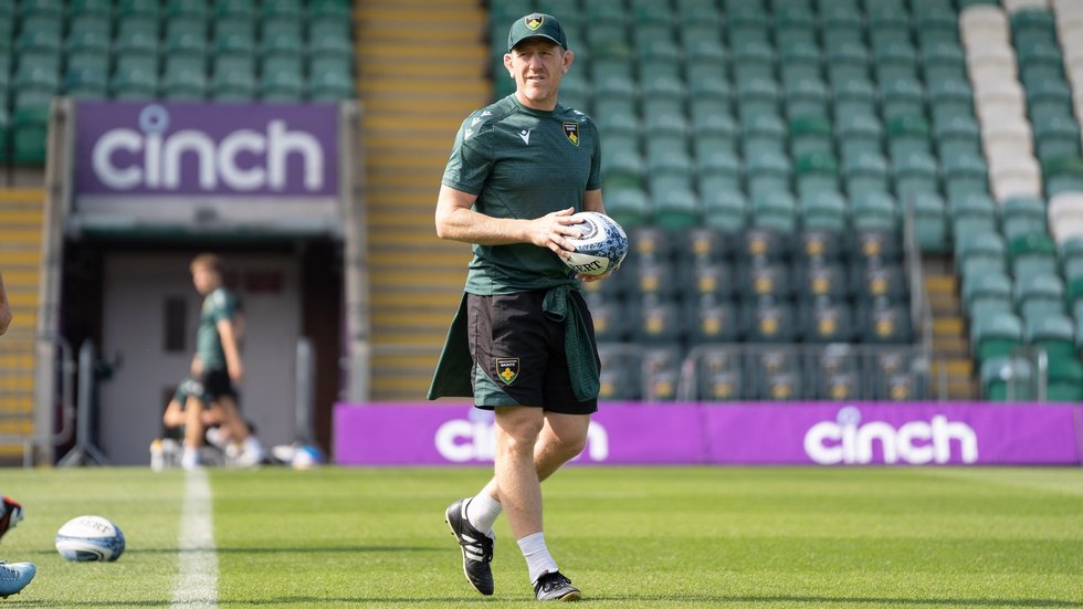 Northampton Saints’ Head Coach Sam Vesty during the 2024/25 season.